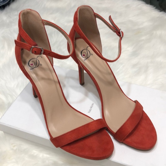 Shoes - Burnt orange ankle strap sandals size 10